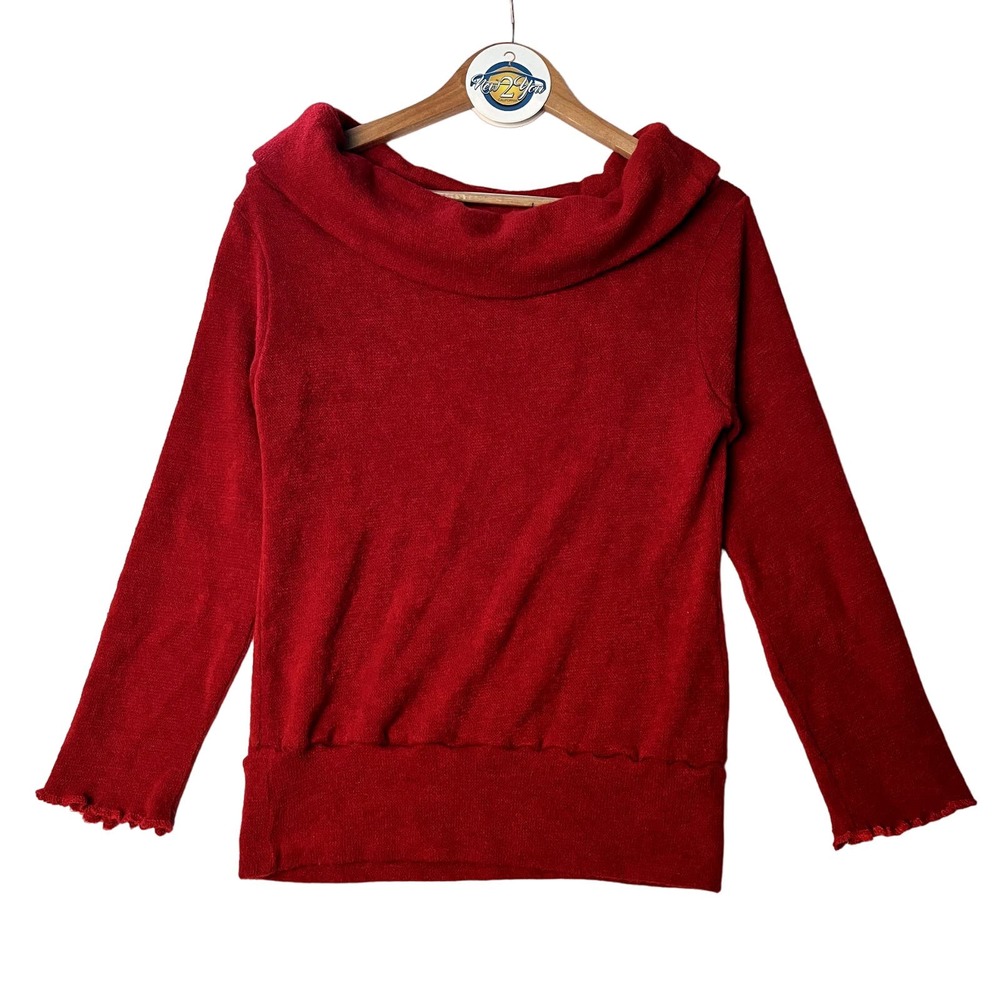 Red Cowl Neck Sweater
